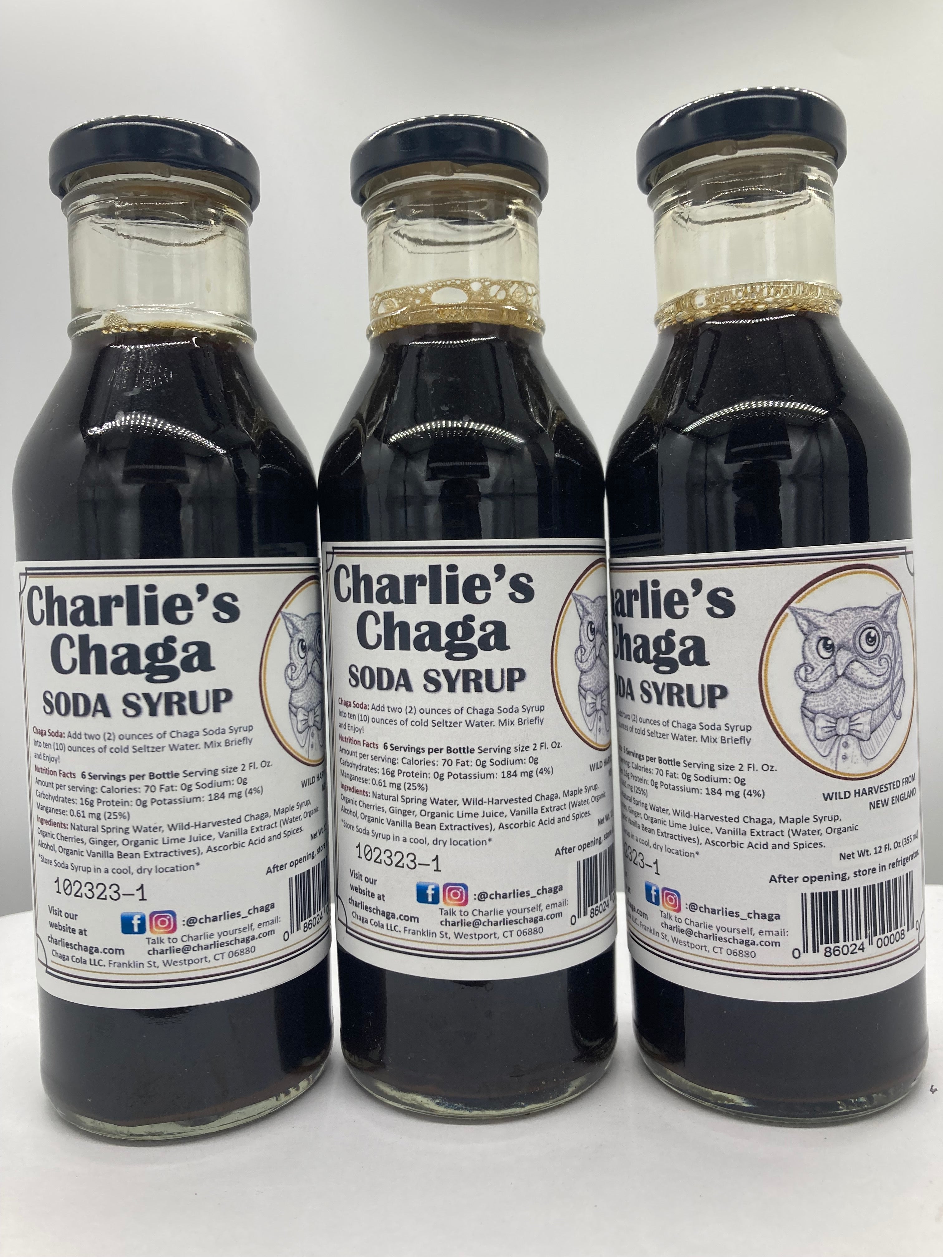 Charlie's Chaga Soda Syrup (16 Fl. Oz - Case of 12)