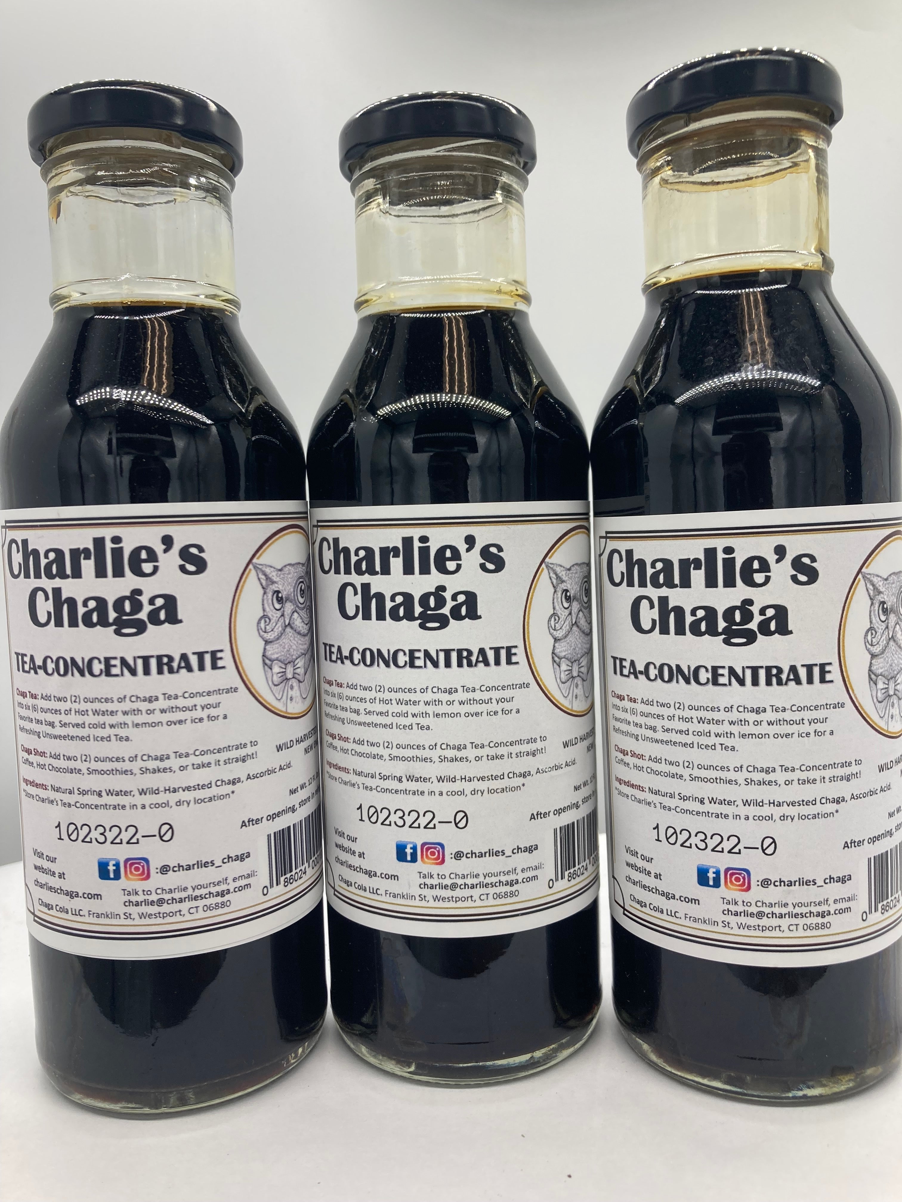 Charlie's Chaga Tea-Concentrate (16 Fl. Oz)