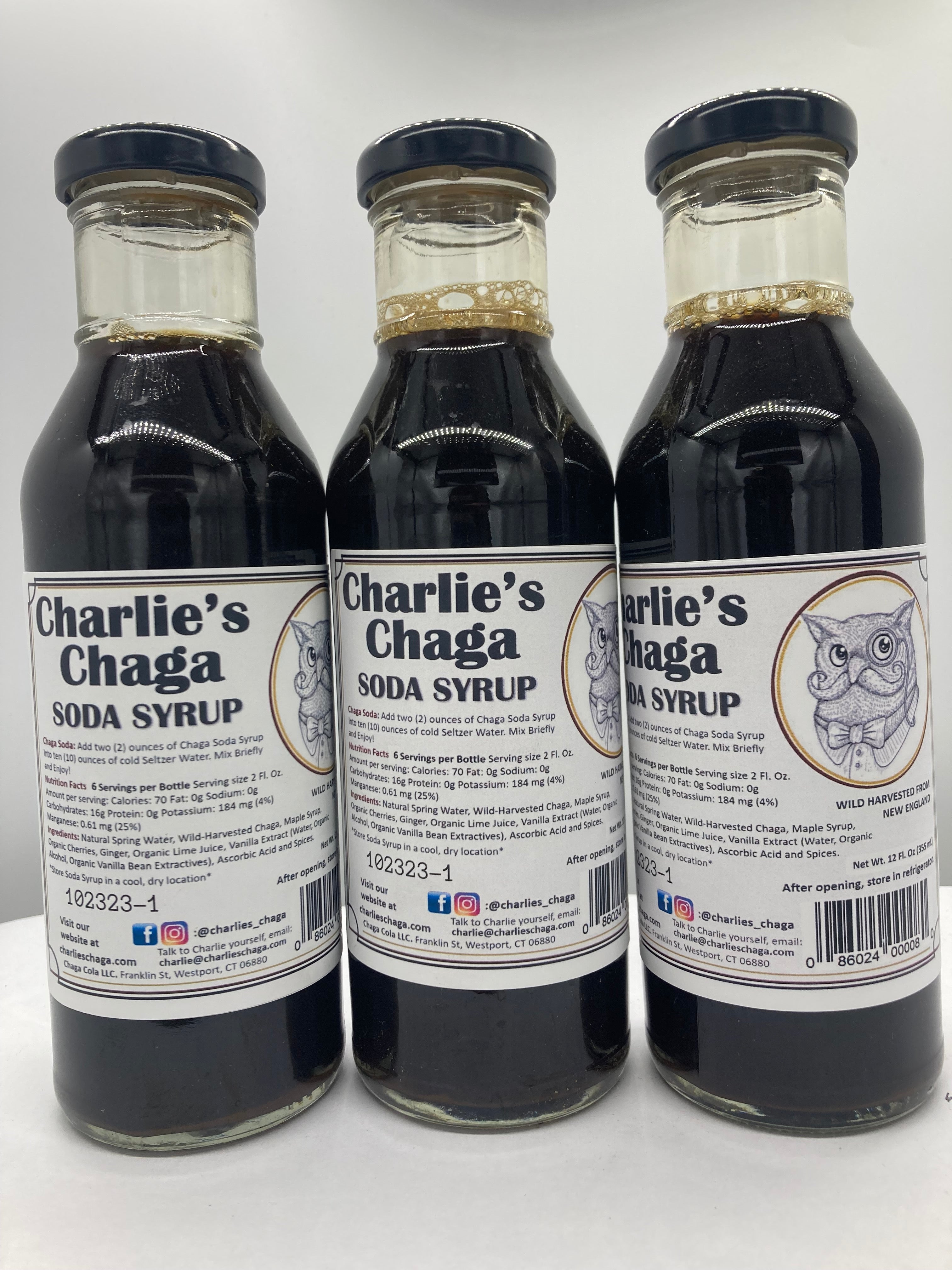 Charlie's Chaga Soda Syrup (16 Fl. Oz.)